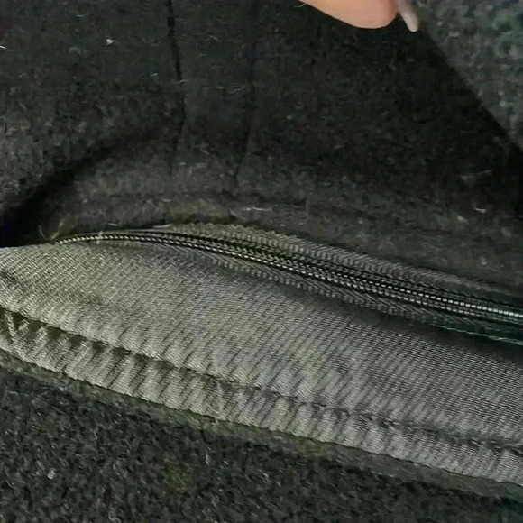 Kenneth Kole Black Wool Coat with removable Hoodie Sz 4 - Picture 6 of 12